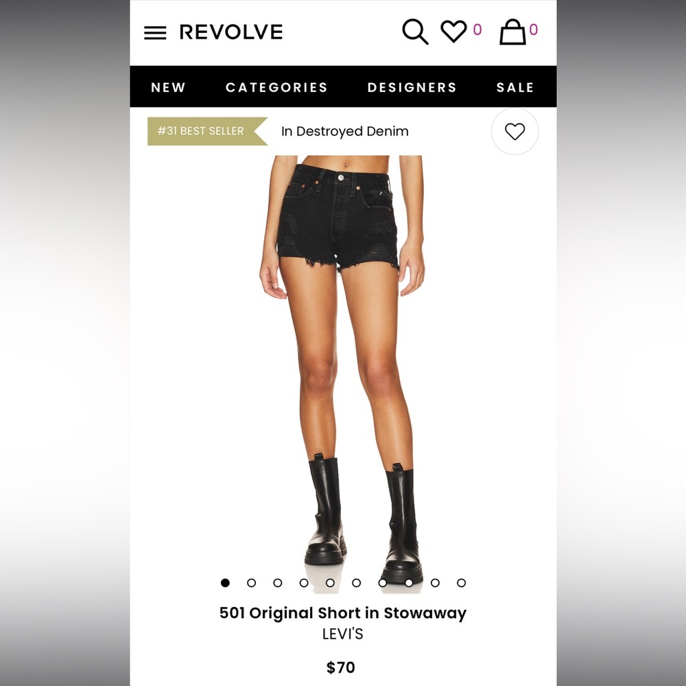 Levi’s 503 shorts women’s 27